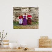 Young ロシアの Women – フォトポスター ポスター (キッチン)