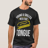 Young and Skilles Harmonica Player Tシャツ (正面)