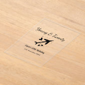 Young and twenty adventure happy birthday add name アクリル招待状 (レイダウン)