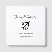 Young and twenty adventure happy birthday add name ゲストブック (裏面)