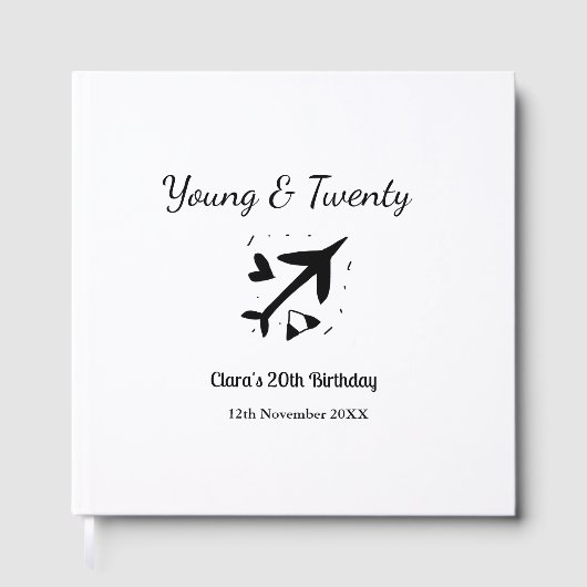 Young and twenty adventure happy birthday add name ゲストブック (正面)
