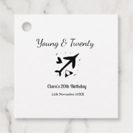 Young and twenty adventure happy birthday add name フェイバータグ