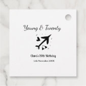 Young and twenty adventure happy birthday add name フェイバータグ (裏面)