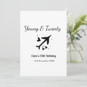 Young and twenty adventure happy birthday add name 招待状 (スタンド正面)