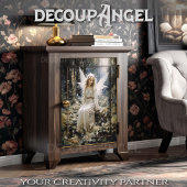 Young Angel in Forest Serenity - Decopage - 薄葉紙