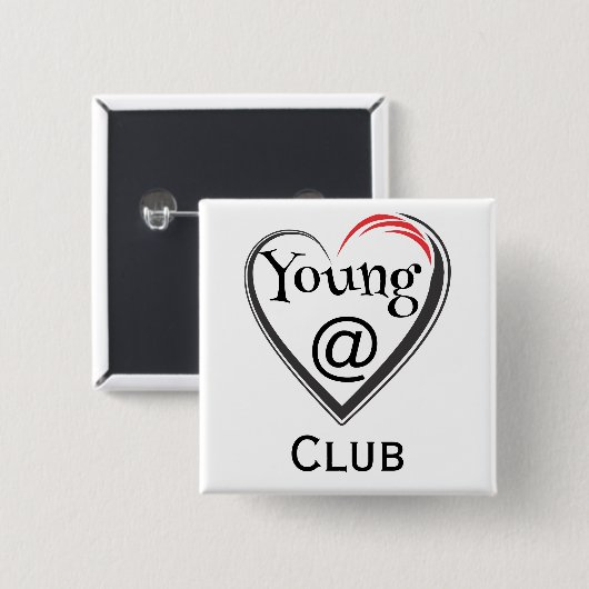 Young at Heart Club Button 缶バッジ (正面&裏面)