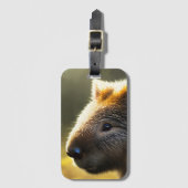 Young Australian Wombat、Lagage Tag ラゲッジタグ (正面縦)