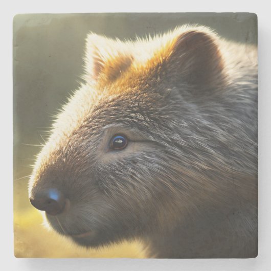 Young Australian Wombat、Stone Coaster ストーンコースター (正面)