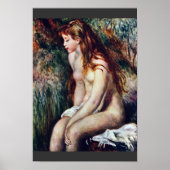 Young Bather By Pierre-Auguste Renoir ポスター (正面)