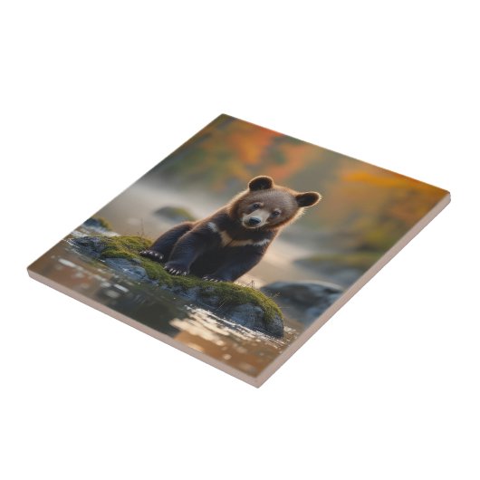 Young Bear in Autumn タイル (側面)