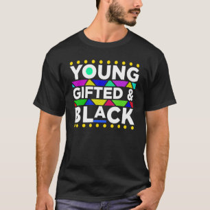 Young Black4黒a女の子の魔法と黒の歴史 Tシャツ