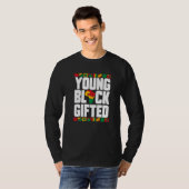Young Black ed Black History Month Boys Girls Tシャツ (正面フル)