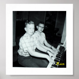Young Boys at the Piano-オリジナル写真 ポスター