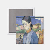 Young Breton Woman, 1889 (キャンバス油) マグネット (正面/裏面)