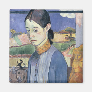 Young Breton Woman, 1889 (キャンバス油) マグネット