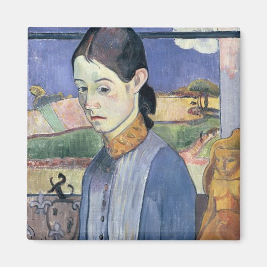 Young Breton Woman, 1889 (キャンバス油) マグネット (正面)