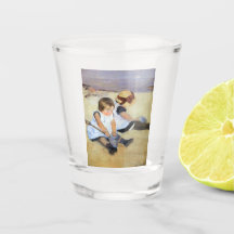 Young Children'遊's on theビーチ(Mary Cassatt)