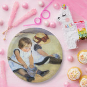 Young Children'遊's on theビーチ(Mary Cassatt) ペーパープレート (パーティー)