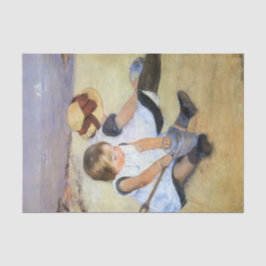 Young Children'遊's on theビーチ(Mary Cassatt) 薄葉紙