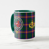 Young Clan Badge & Tartan  マグカップ (正面左)