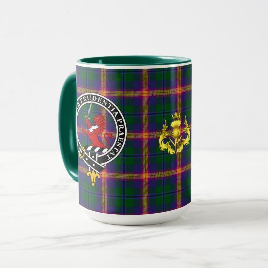 Young Clan Badge & Tartan  マグカップ (正面左)