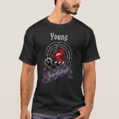 Young Clan Badge & Tartan Tシャツ (正面)