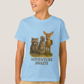 Young Critters Club Tee #1 - "Adventure Awaits" Tシャツ (正面)