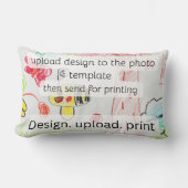 young designers kids hand drawn art ランバークッション (正面)