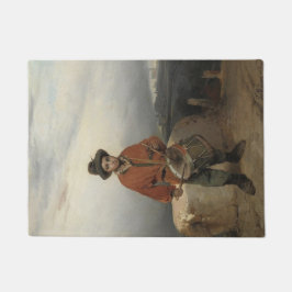 Young Drummer Boy (by Gerolamo Induno) ドアマット