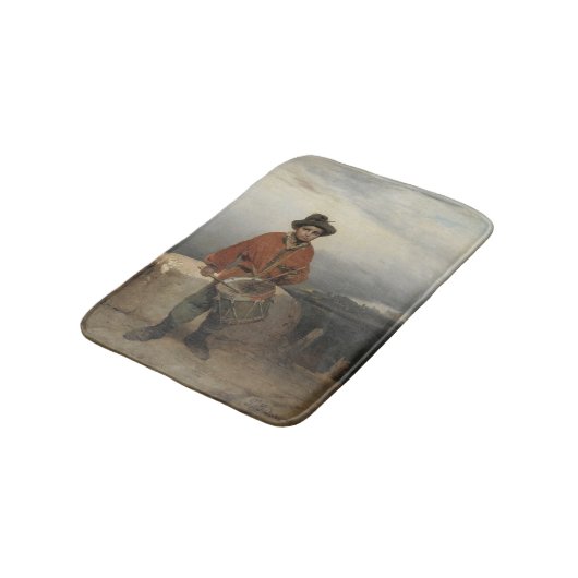 Young Drummer Boy (by Gerolamo Induno) バスマット (アングル)