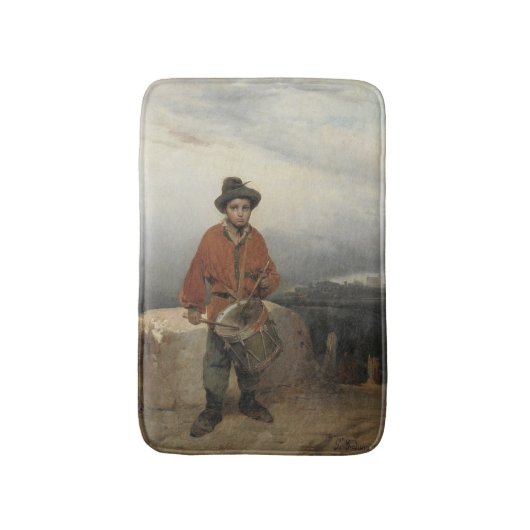 Young Drummer Boy (by Gerolamo Induno) バスマット (正面縦)