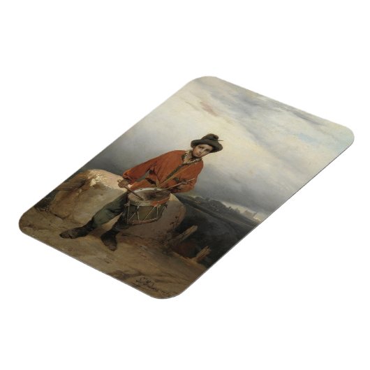 Young Drummer Boy (by Gerolamo Induno) マグネット (左側)