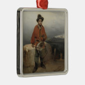 Young Drummer Boy (by Gerolamo Induno) メタルオーナメント (右)