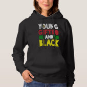 Young ed And Black African Pride Black History Mon パーカ (正面)