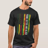Young ed And Black American Pride Black History Mo Tシャツ (正面)