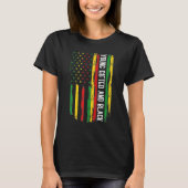 Young ed And Black American Pride Black History Mo Tシャツ (正面)