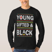 Young ed And Black  Black History Month 2023 Tシャツ (正面)