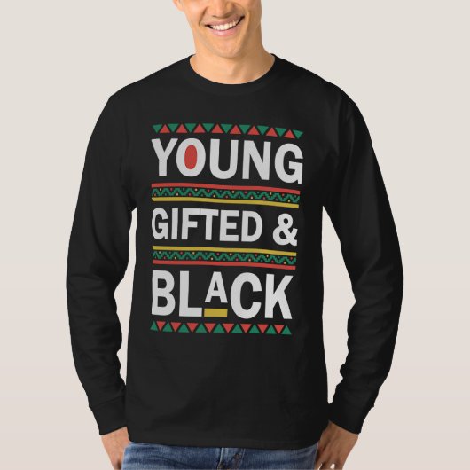 Young ed And Black  Black History Month 2023 Tシャツ (正面)