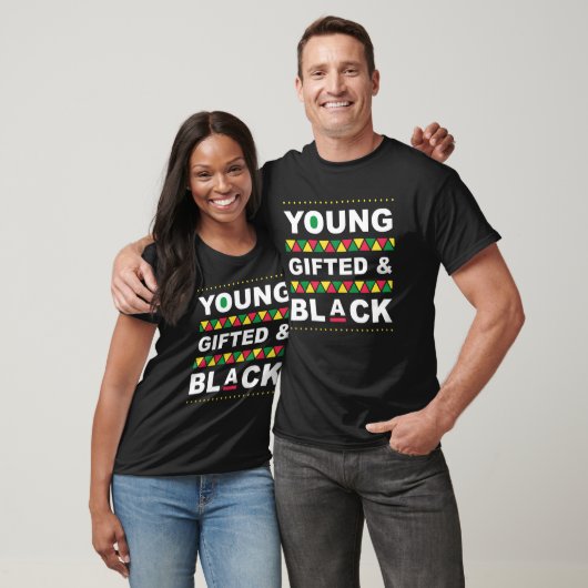 Young ed and Black Black History Month African Ame Tシャツ (ユニセックス)