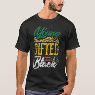 Young ed And Black Black History Month African Ame Tシャツ