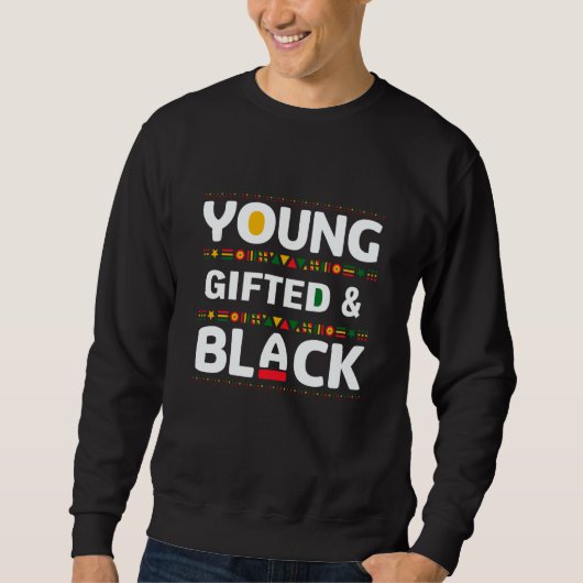 Young ed And Black Black Pride Costume Men Women スウェットシャツ (正面)