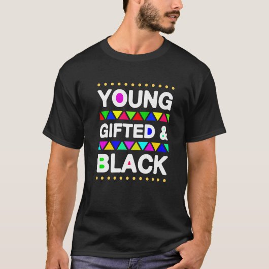 Young ed And Black  Black Pride Costume Tシャツ (正面)