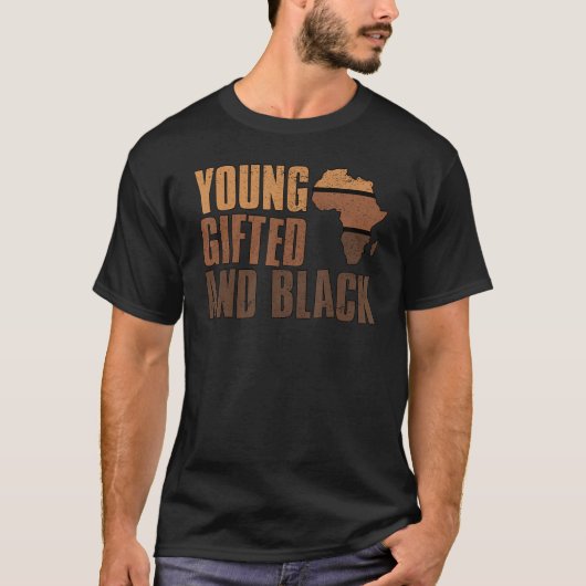 Young ed And Black Girl  Melanin Queen Girls Kids  Tシャツ (正面)