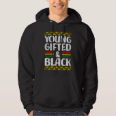 Young ed And Black History African Pride Men Women パーカ (正面)