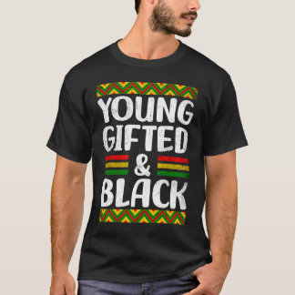 Young ed And Black History African Pride Men Women Tシャツ