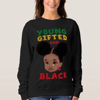 Young ed And Black Toddler Black African Girl Kids スウェットシャツ