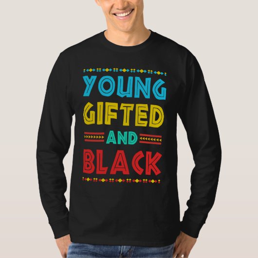 Young ed Black4 Black Magic Girl and Black History Tシャツ (正面)