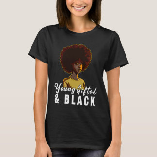 Young ed & Black African American Black History Mo Tシャツ