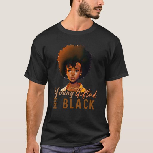 Young ed & Black African American Black History Mo Tシャツ (正面)
