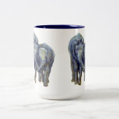 Young Elephants Coffee Mug ツートーンマグカップ (中央)